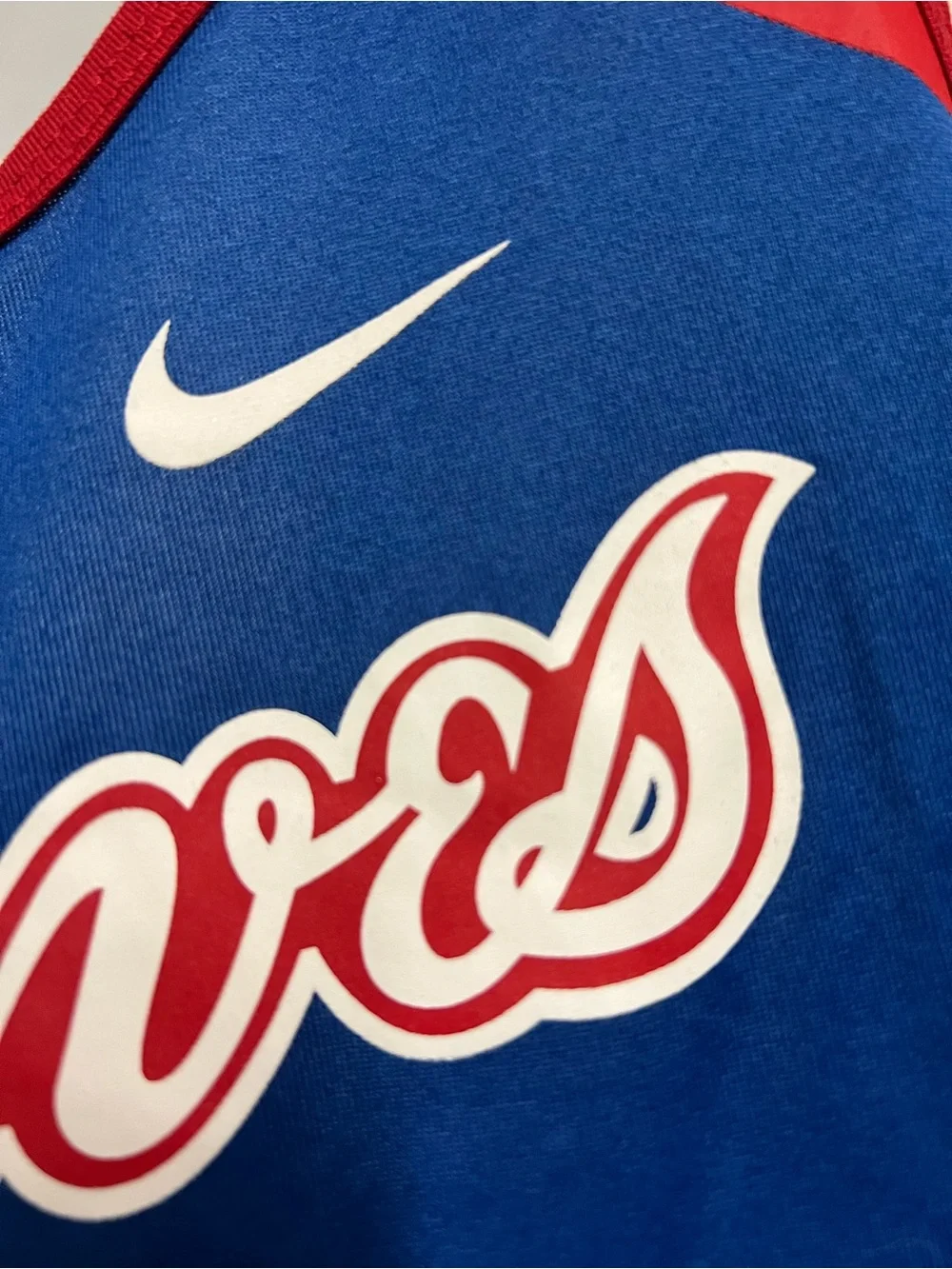 Nike Royal Atlanta Braves Script City Connect Tank Top